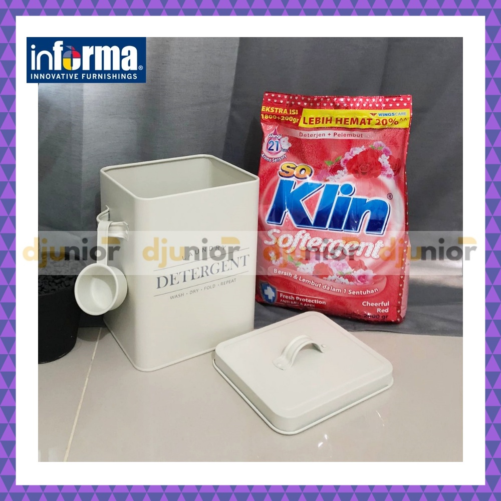 INFORMA - LAUNDRY POWDER BOX / TEMPAT DETERGEN BUBUK / KOTAK KERANJANG DETERGENT