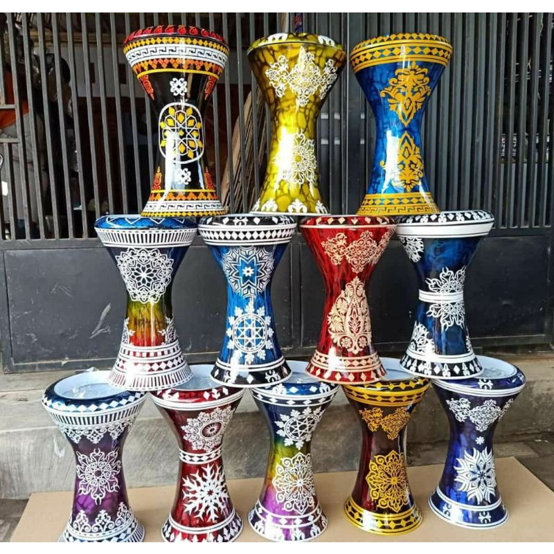 Darbuka Dumbuk Calti Jaming Hadroh Qosidah Mika Power Beat 8 In Inc Inch Inci Mewah Berkualitas Bf