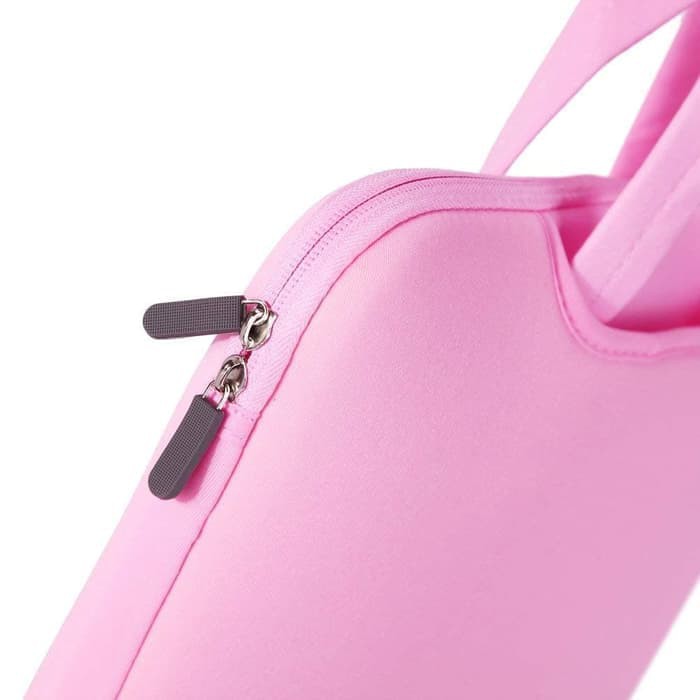 Tas Laptop Softcase Jinjing Foam Neoprene for Macbook 15 inch - Pink