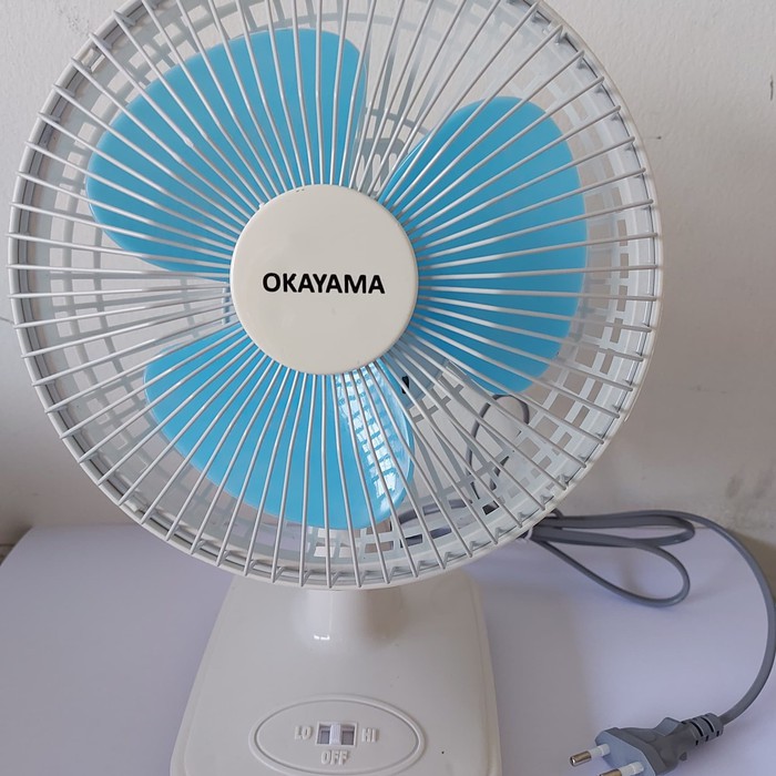 Kipas Angin Meja Dinding Desk Fan 6 / 8 inchi Okayama - Terbaru