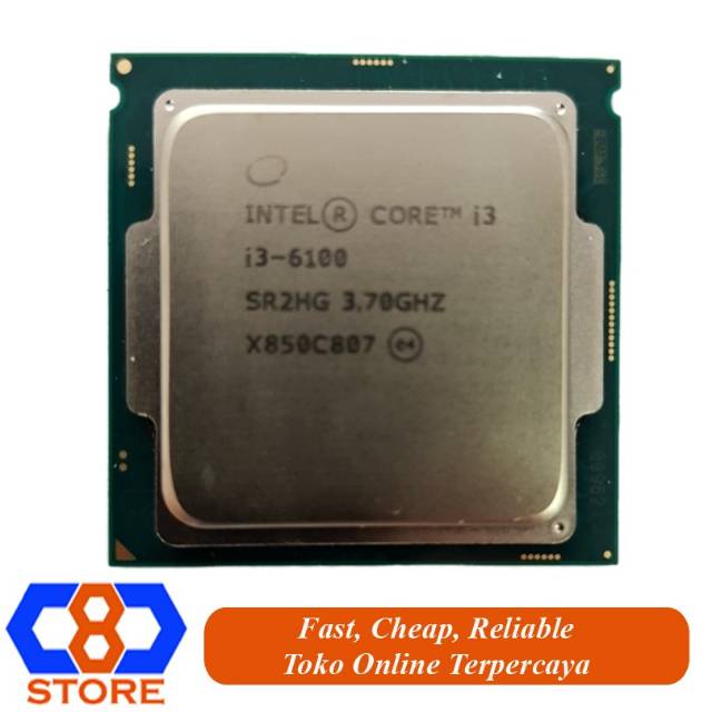 PROSESOR INTEL CORE I3-6100 I3 6100 3.7GHZ SAMA FAN