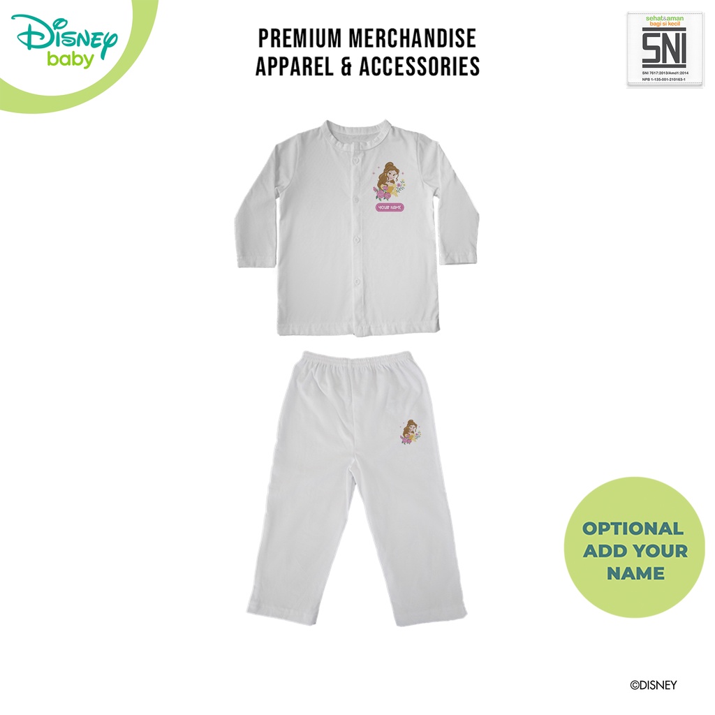 Piyama Bayi setelan Princess DISNEY Katun Bambu DPC305