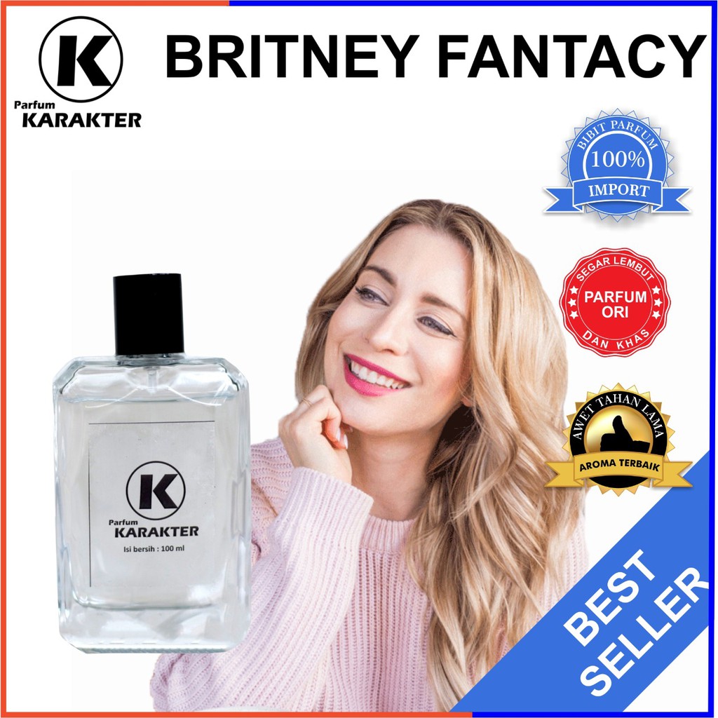 Bisa Cod | Parfum Cewek Britney Fantasy | Bibit Parfum Import Wangi &amp; Tahan Lama | Kemasan 100ml