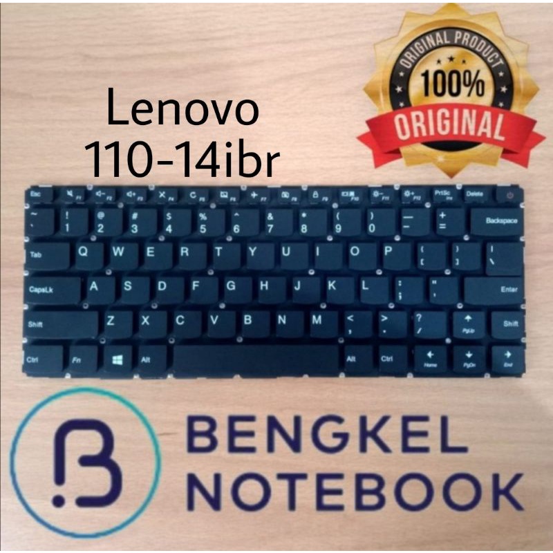 Keyboard Laptop Lenovo Ideapad 110-14 110-14ibr Soket Tengah