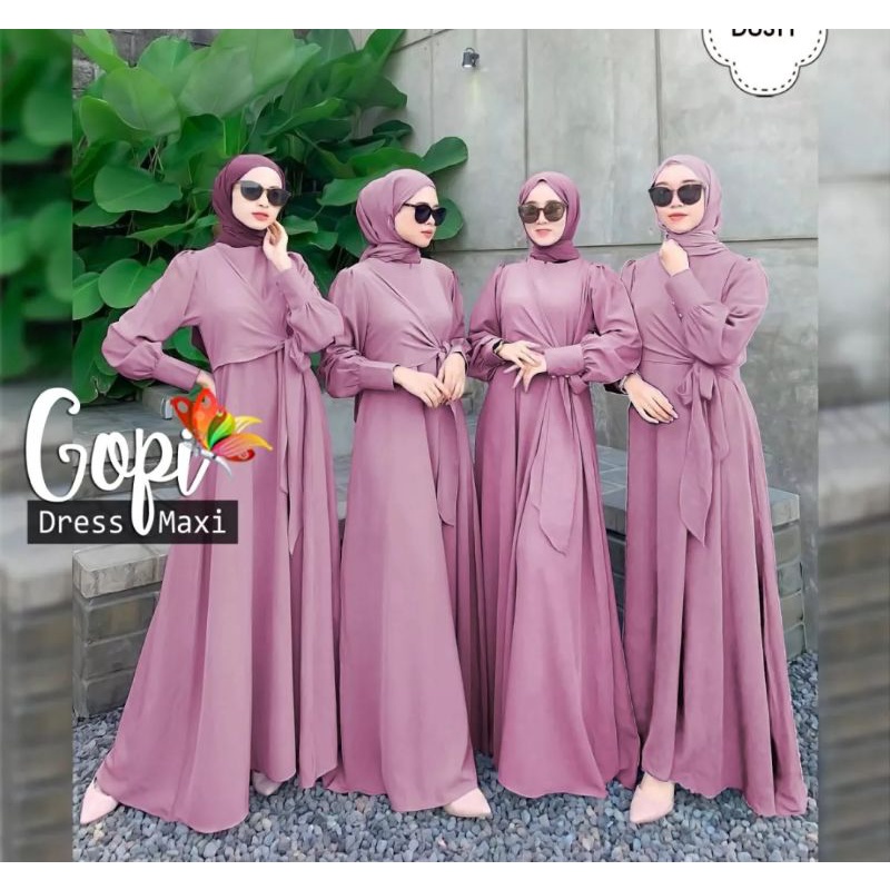 GAMIS PESTA/GAMIS COUPLE / GAMIS KEMBARAN / GAMIS BESTIE TERBARU TERMURAH ELEGAN POLOS SIMPLE