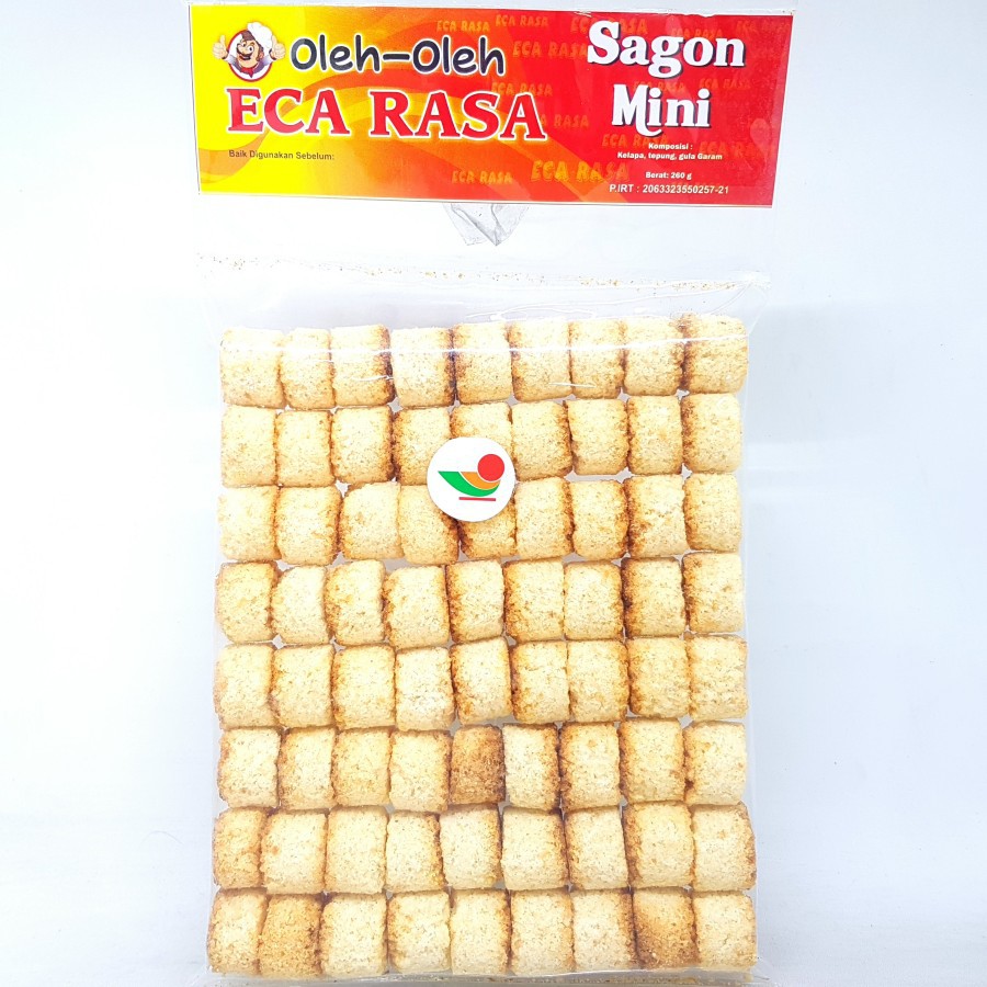 ECA RASA SAGON MINI 260gr | KELAPA SANGRAI KUE KERING BAKAR ASLI ENAK