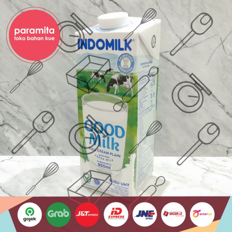 Indomilk Susu UHT Fullcream / Cokelat 1 liter
