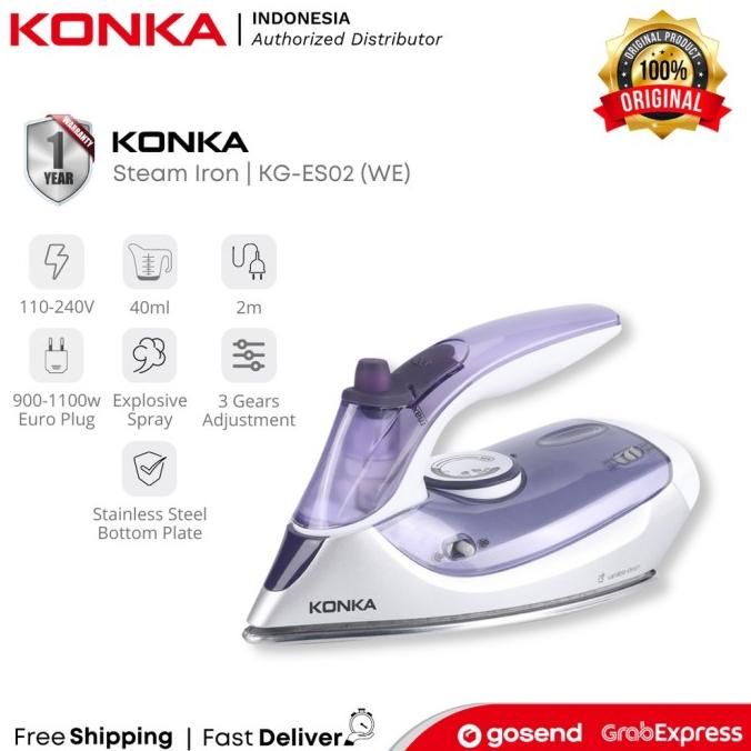 Setrika Kg-Es02 We Travel Konka Uap - Steam Iron Jivassume