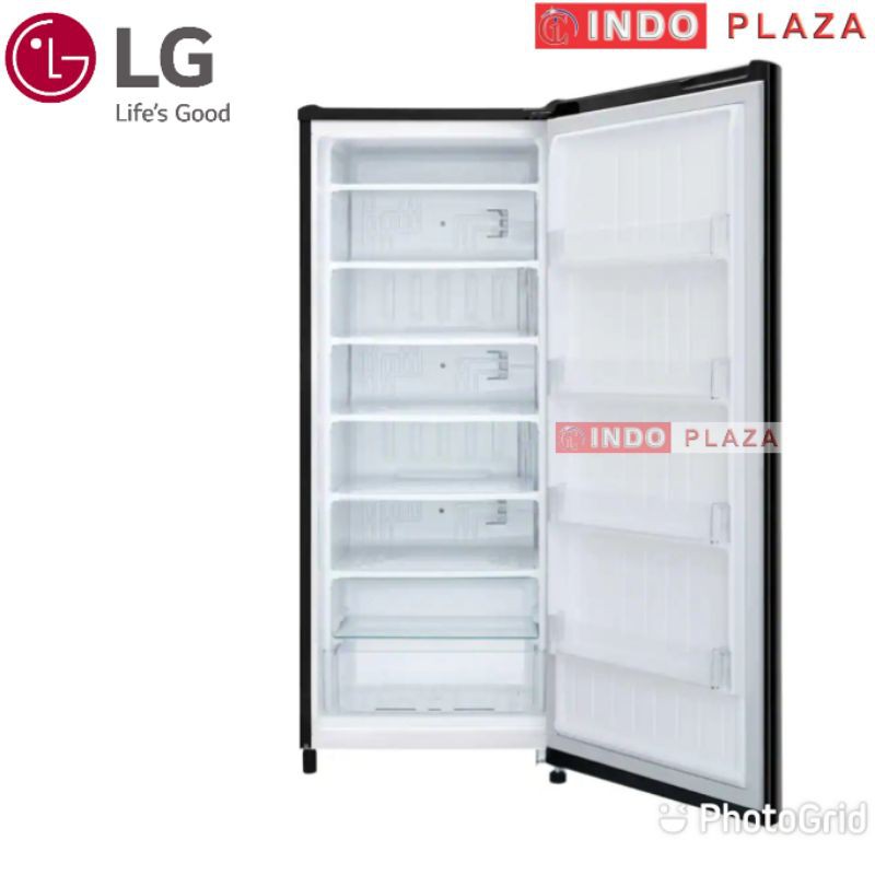 KULKAS FREEZER LG 6 RAK GN-INV304BK HITAM