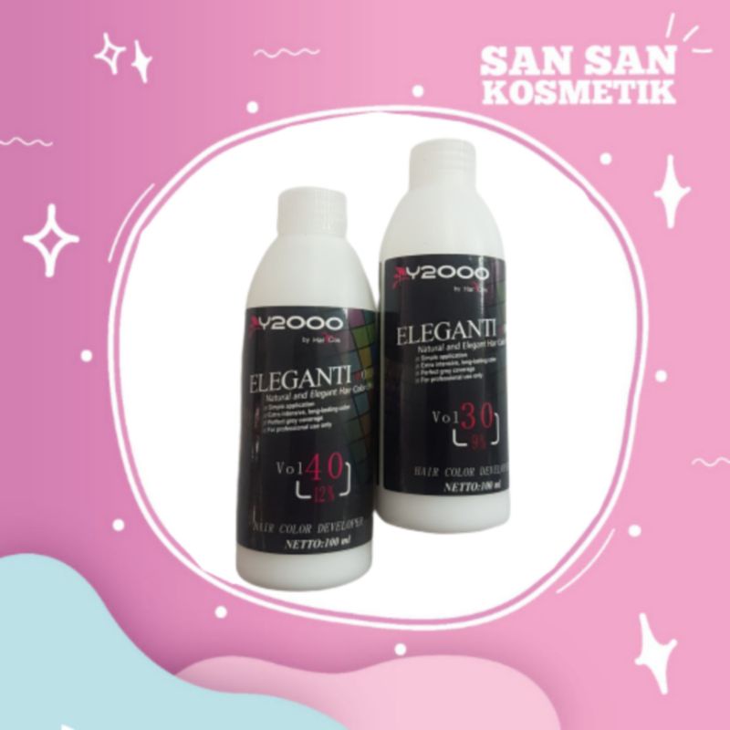 Y2000 hair color developer 100ml(peroxide/cairan pencampur cat)