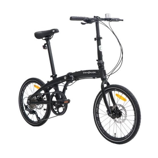 Sepeda Lipat Dahon Ion Madison Black / hitam, Blue / Yellow
