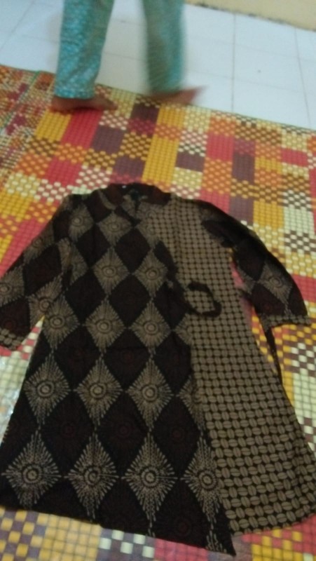 Batik Wanita Asj Sa Hrb026 Kenongo Kemeja Tosca Pendek