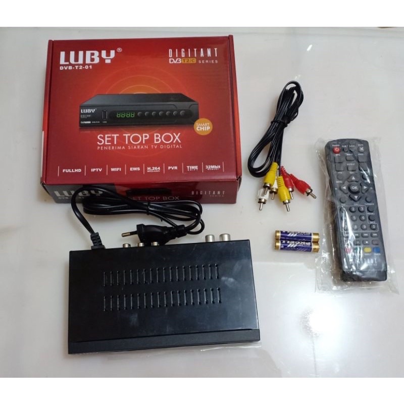 STB LUBY 03 STB Set Top Box Luby DVB T2 01 02 Receiver siaran TV Digital DVB BISA YOUTUBE