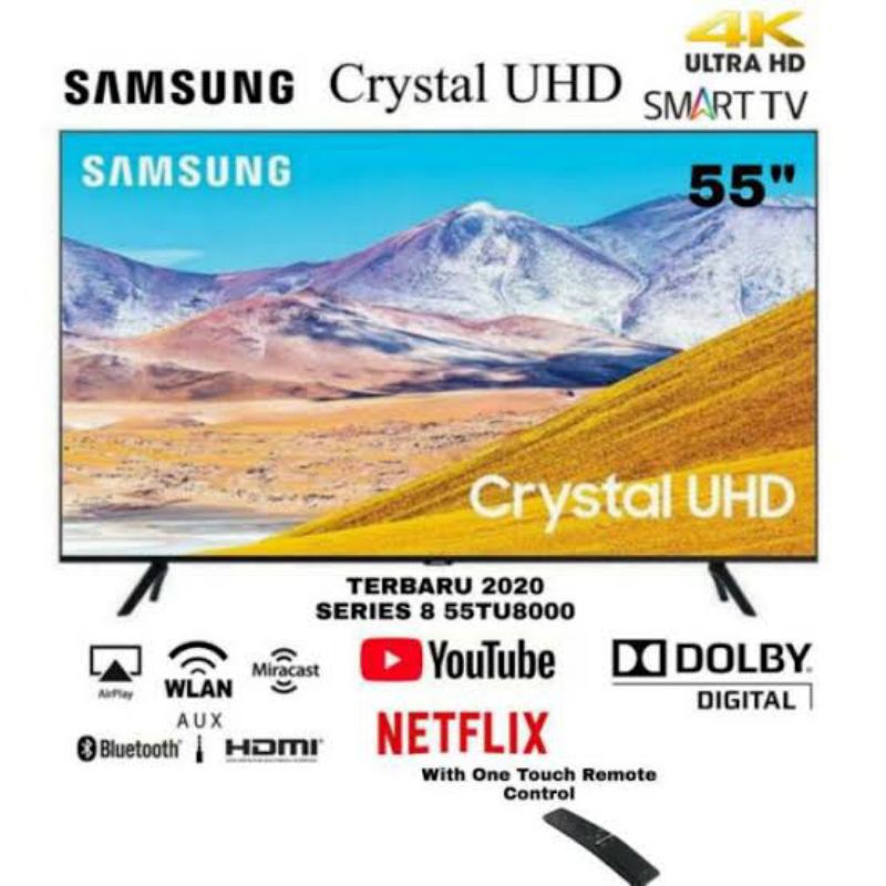 SAMSUNG UA55TU8000 UHD 4K - SMART TV 55 INCH UA55TU8000 CRYSTAL UHD 2020