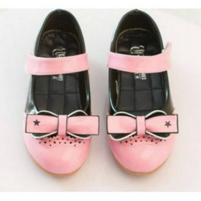 sepatu fashion anak model pantofel PA 09 PINK