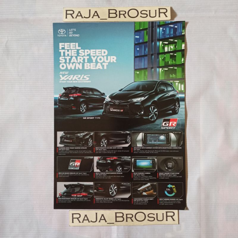 Poster brosur flyer Toyota New Yaris 2021