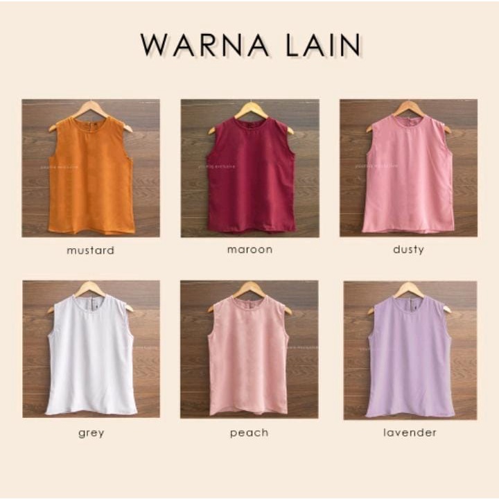 INNER TANGTOP TRENDY SINGLET WANITA TANPA LENGAN