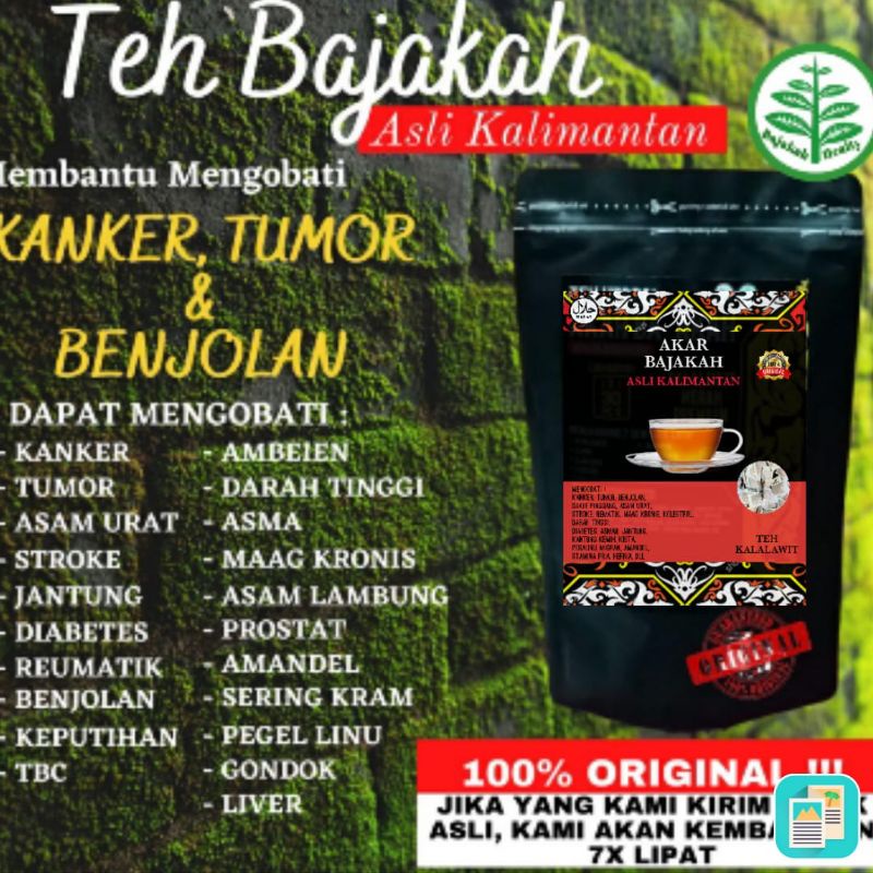 

Teh Bajakah - Akar Bajakah kalalawit merah dan Teh Akar kuning Bajakah kuning obat kanker dan tumor asli kalimantan isi 25 pcs