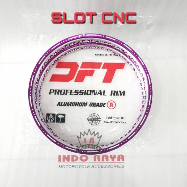VELG pelek velek jari jari DFT THAILAND slot CNC bubble robot 1.40 1.40 ring 17 1set sepasang 2 biji