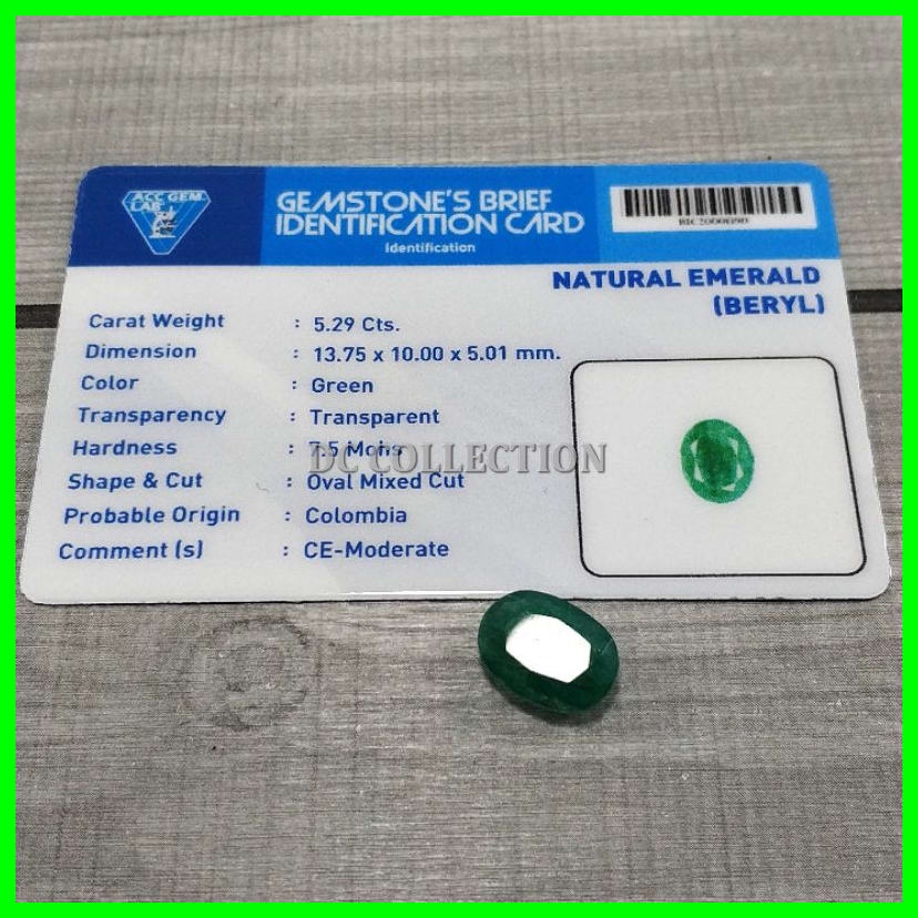 Natural batu permata zamrud colombia emerald berly memo