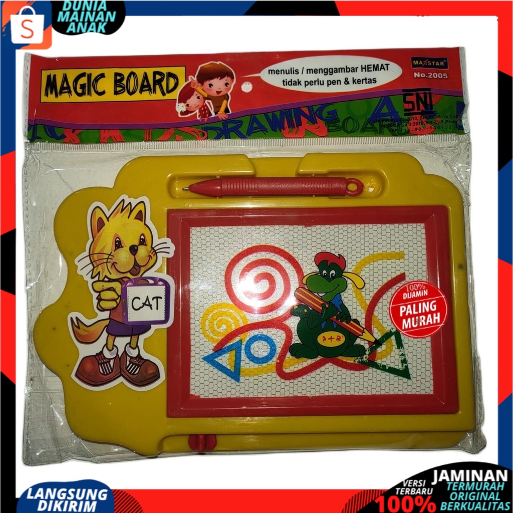 Mainan Anak Drawing Board Magnetic Papan Tulis Magnetik Hapus Gambar Dan Menulis Edukasi