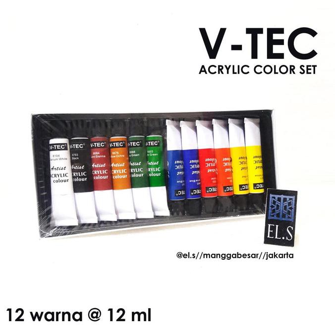 

Ipromol V-Tec Acrylic Set 12 Warna 12 Ml Tube ( Cat Akrilik )