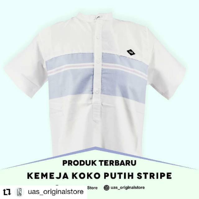 Baju Muslim Pria Kemeja Koko Lengan Pendek UAS Original Collection