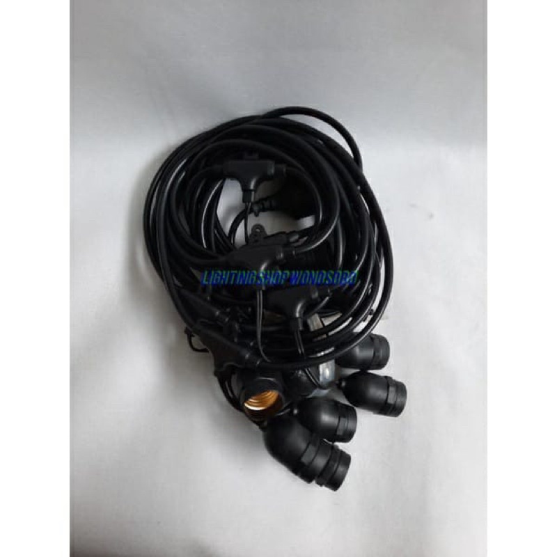 Kabel Fiting Gantung Pattio Lampu Gantung Fiting e27 10 meter 10 fiting