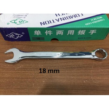 Kunci Ring Pas Combination Wrench Spanner 10 12 14 17 18 20 21 mm Kunci bengkel Sepeda Motor-Ringpas 18 Fukung