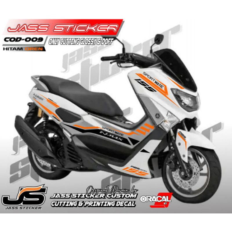 STRIPING CUTTING YAMAHA NMAX PUTIH