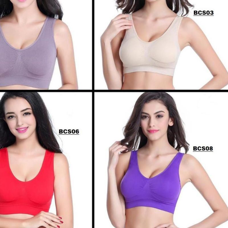 Daleman Bra colour set 3pcs / Set pakaian dalam bh warna wanita / import bra summer pastel classic