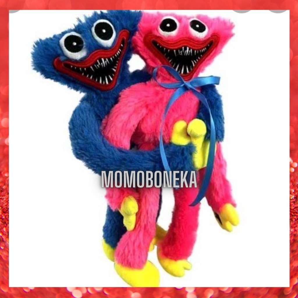 Mainan Boneka Stuffed Plush Kartun Huggy Wuggy ( Hagi Wagi )Dari Poppy 40cm