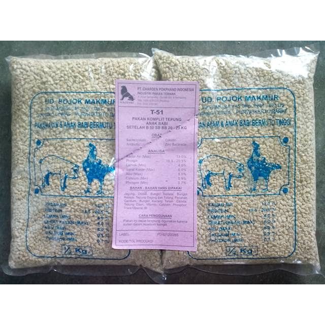 Pakan Ayam T51 Crumble Repacking 500g bkn 511 bravo 594 591 BR11c b11k