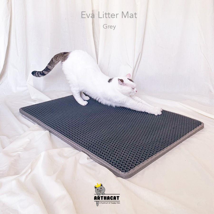 Eva Double Layer Cat Litter Mat 55*75cm - KESET PASIR KUCING