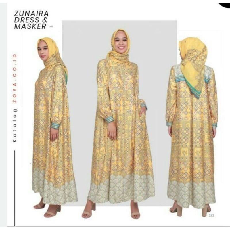 GAMIS MUSLIM ZUNAIRA DRESS ZOYA