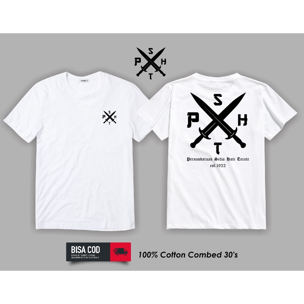 Baju Kaos Tshirt PencakSilat PSHT 1922 Combed 30s Kualitas Distro Termurah