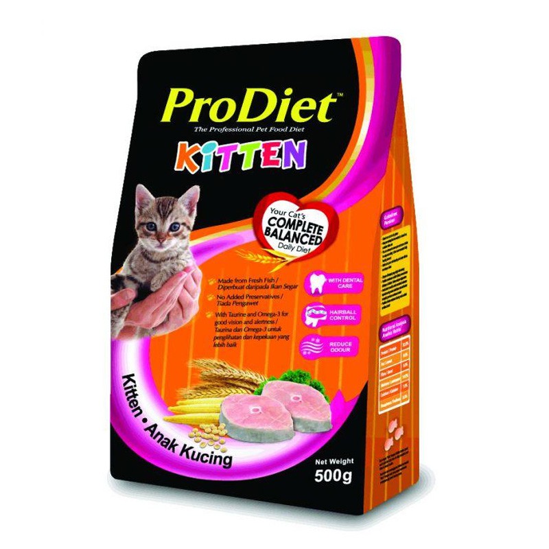 Makanan Kucing Freshpack Pro Diet Kitten 500g | Shopee ...