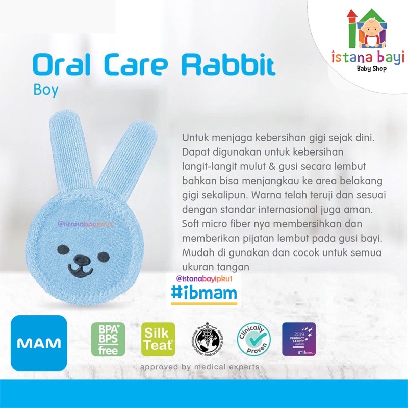 Mam Oral Care Rabbit - Sarung tangan Pembersih Mulut