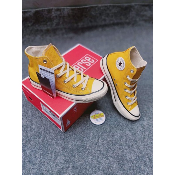 CONVERSE CT 70's high YELLOW GLOSSY (KINCLONG) IMPORT MADE IN VIETNAM