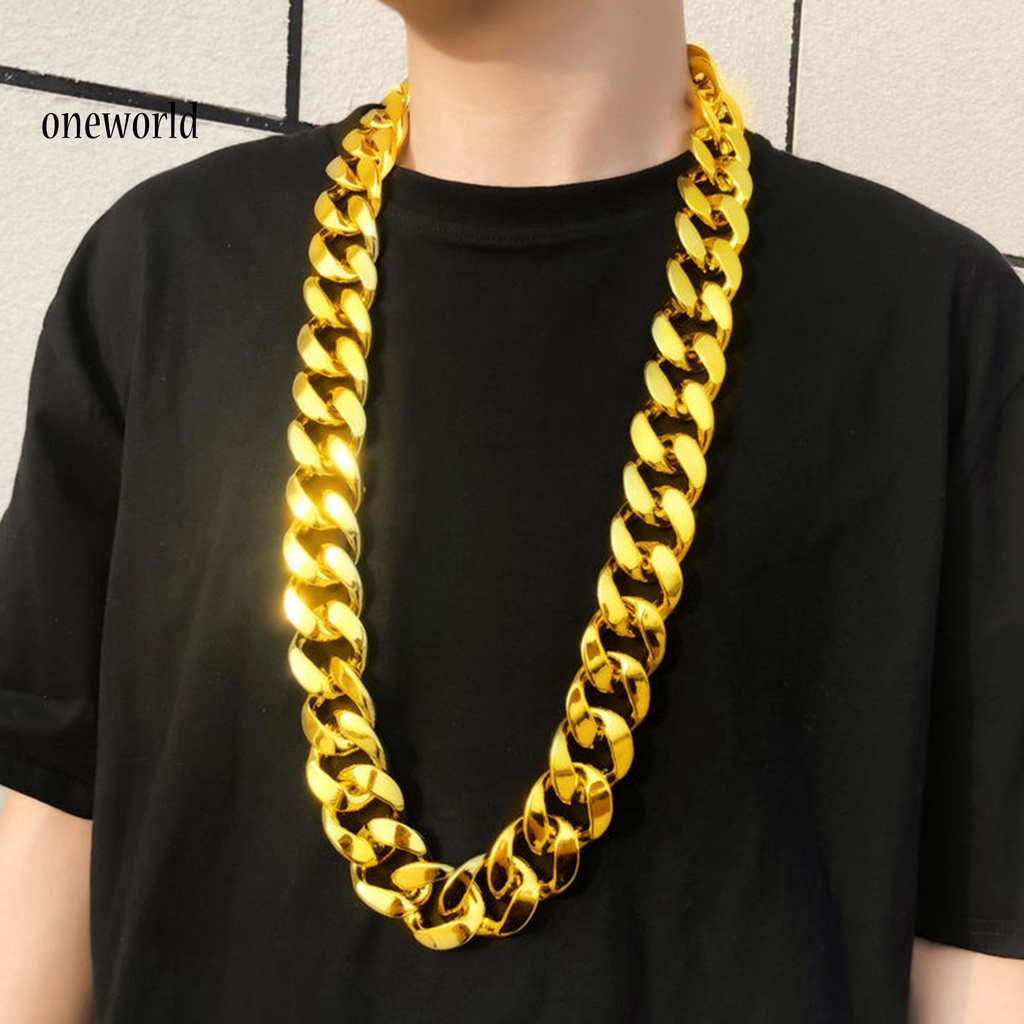 Kalung Rantai Besar Bahan Resin Gaya Hip Hop Untuk Pria