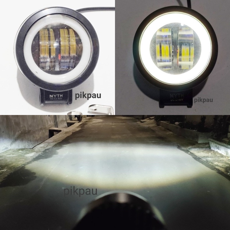 Lampu Tembak Sorot LED 4D Mata Lensa CWL 2 Model Bulat 20Watt AE 12-80Volt Universal Motor Mobil