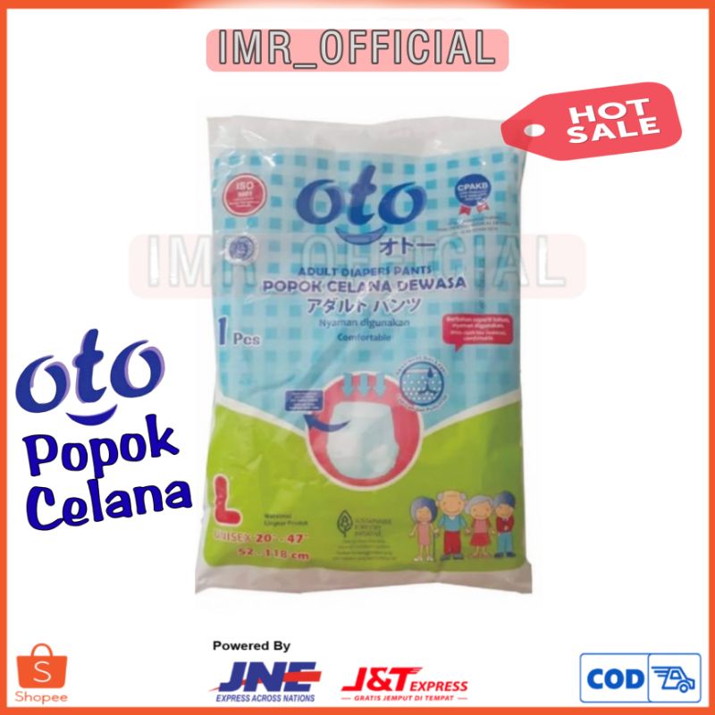 OTO PANTS POPOK CELANA DEWASA M1/L1/XL1 RENCENGAN (1pcs)