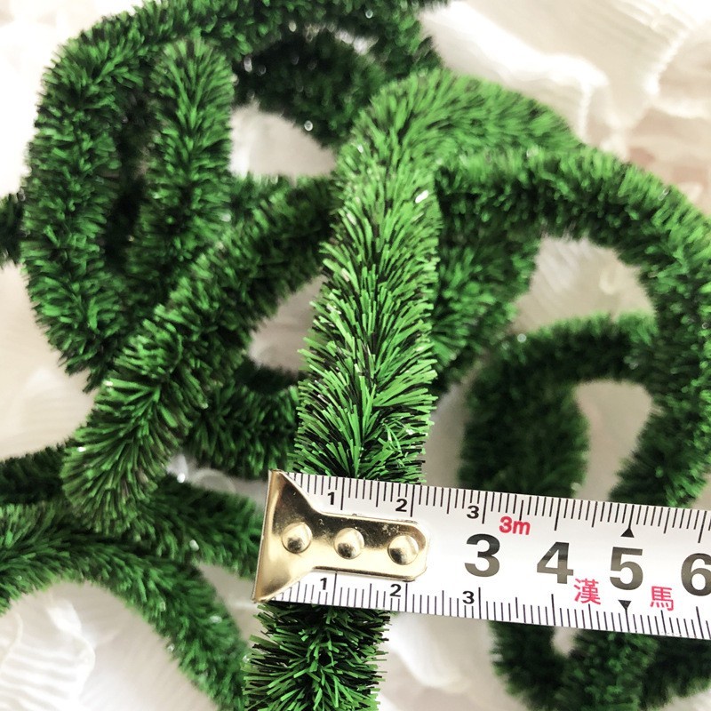 Daun Kawat Meteran Tinsel Natal Daun Hijau Lilit Serbaguna Murah CS-66