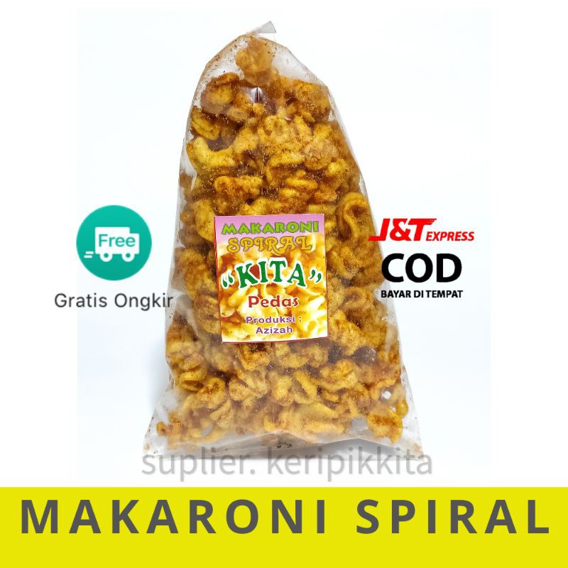 

Cemilan makaroni spiral kita - makanan ringan - sneck - jajanan - makaroni spiral - pedas