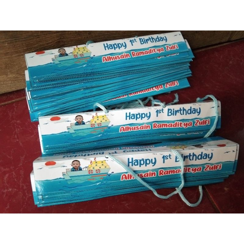 

TERMURAH!!! LABEL PLASTIK SNACK ULANG TAHUN