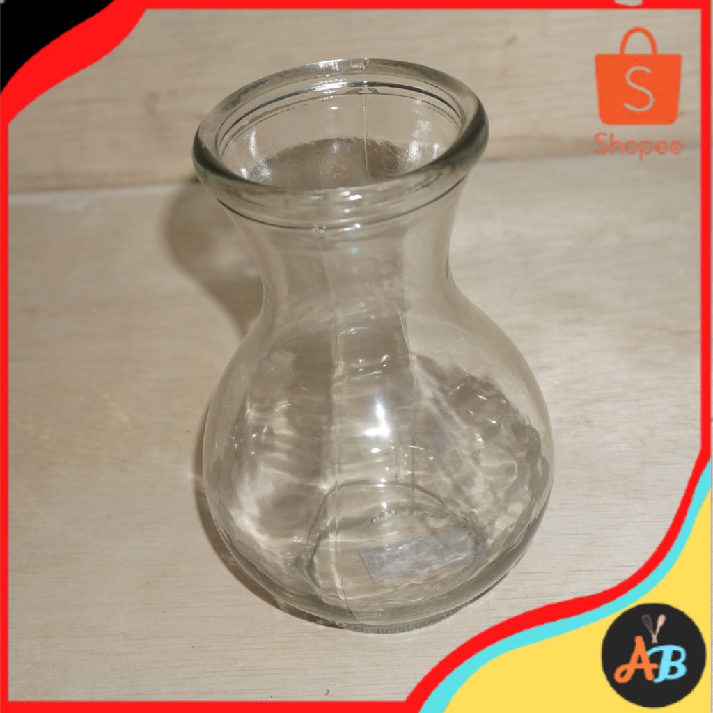 Vas gelas hias perlengkapan kafe Bunga Kaca DMJ 17