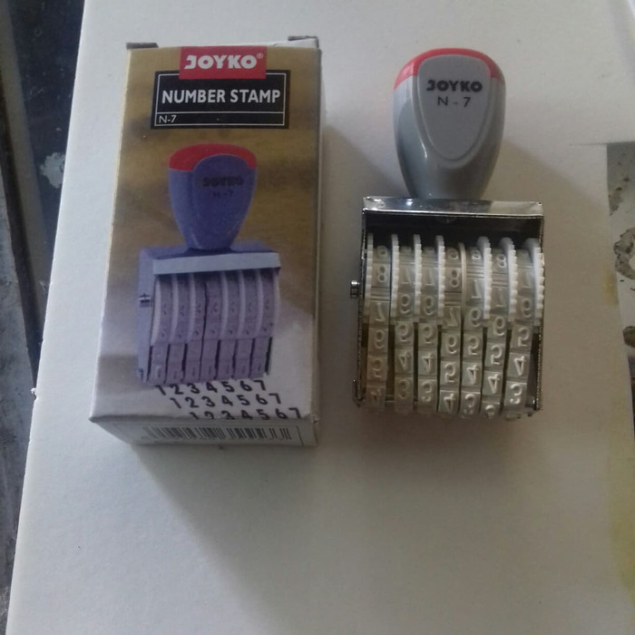 

Stempel number / stempel angka manual kwalitas ok