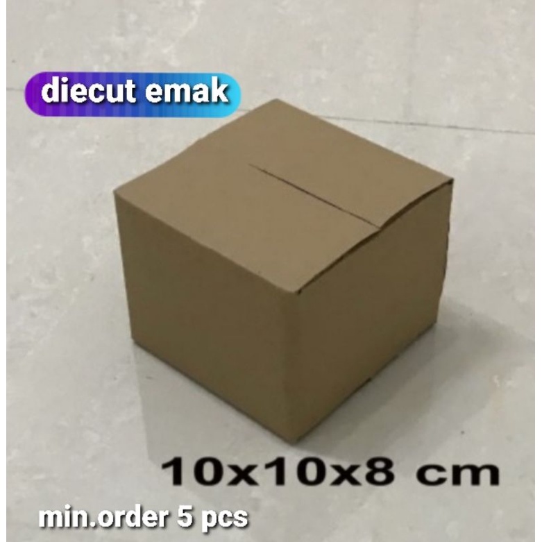 

Kardus / box / uk. 10x10x8 cm /karton packing polos baru ST