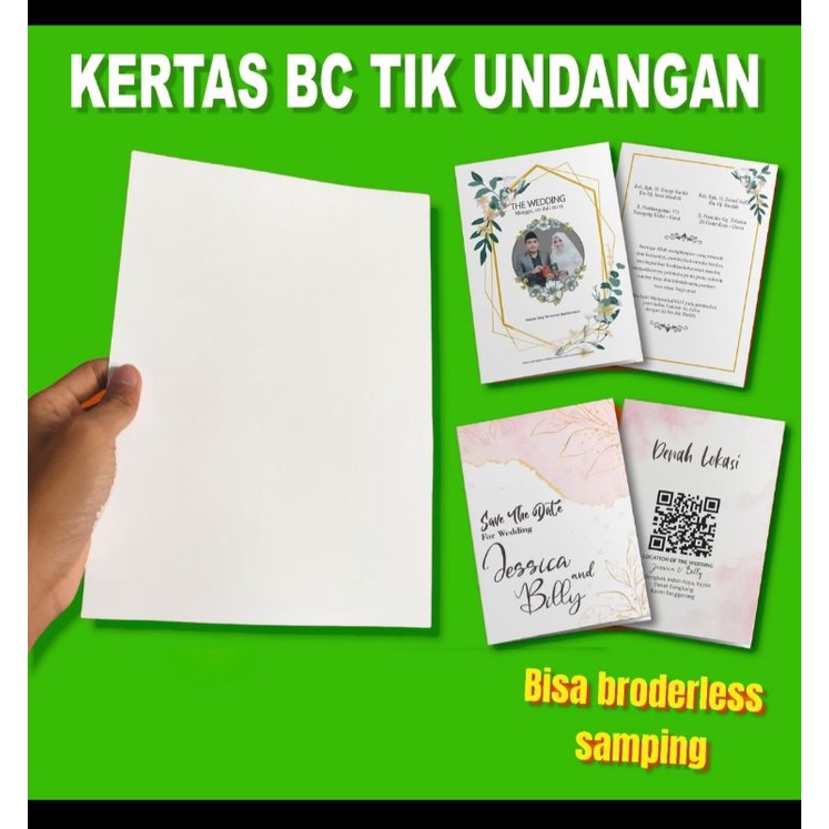 

Kertas BC TIK untuk undangan (cekout 5+ cuma 42k)