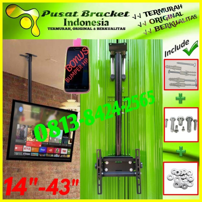 Bracket Tv Gantung 14&quot; s/d 43&quot; kuat dan kokoh | ORIGINAL | IZ.C1-001